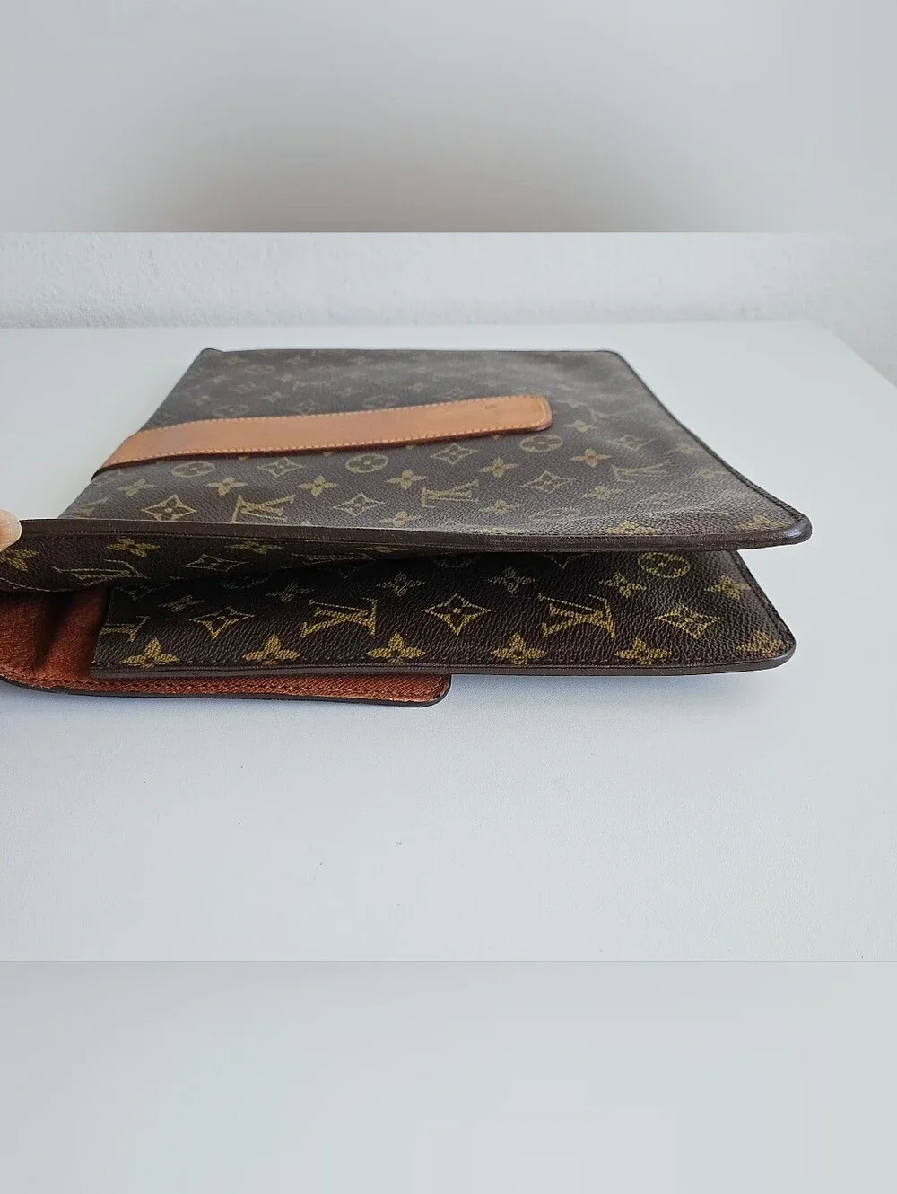 Louis Vuitton Vintage Monogram Lena Portfolio Clutch / Documents Laptop Bag